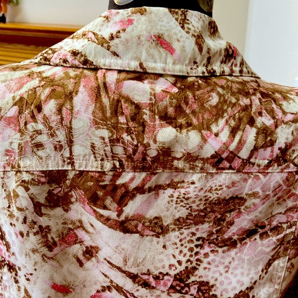 Chico’s Addition Pink Multi Colored Jacket - Picture 5 of 8